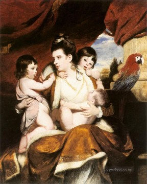 レディ・コックバーンと3人の長男ジョシュア・レイノルズ Oil Paintings